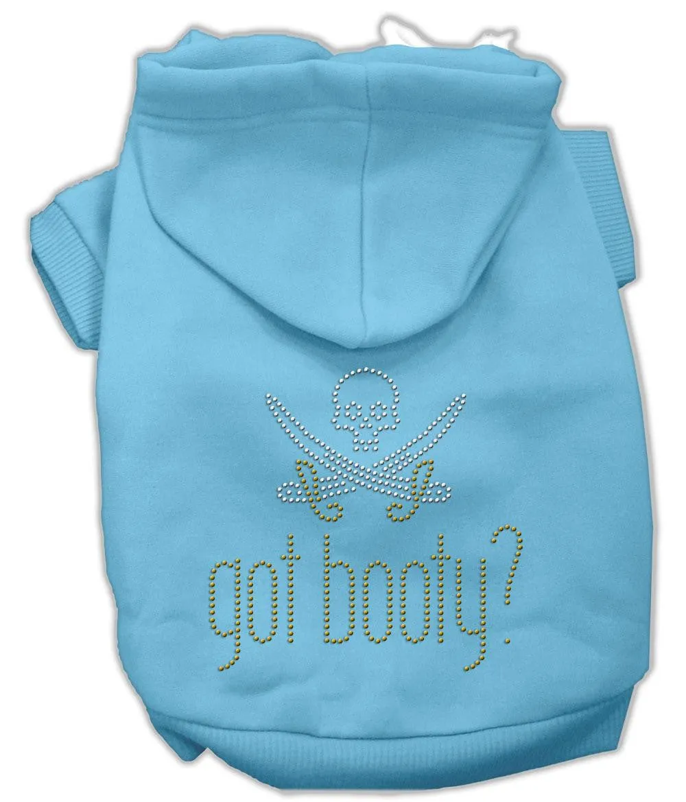 Got Booty Rhinestone Hoodies Baby Blue XXXL(20)